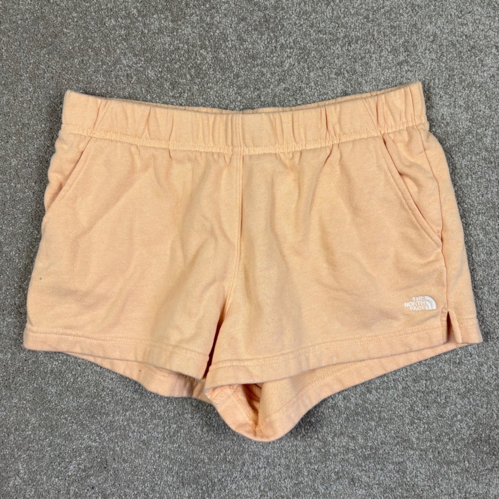 The North Face Womens Peach Fleece Lounge Shorts Size L Elastic Waist Athletic